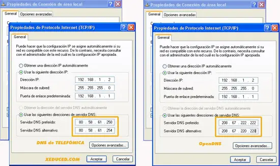 Servidores DNS (de sencillo a complicado de solucionar)