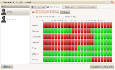 Gnome Nanny: control parental para Linux