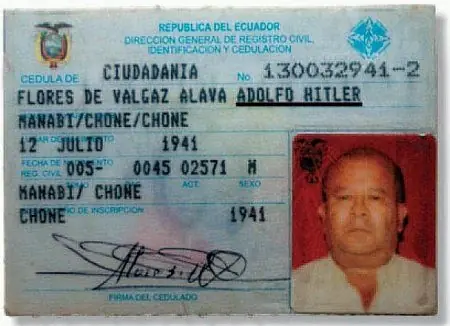 Ecuador posee los nombres menos comunes