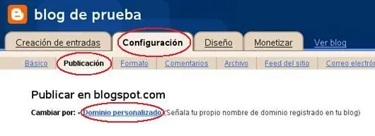 Como asociar un dominio a tu blog.