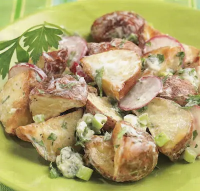 Ensalada De Papas Al horno Con Blue Cheese...