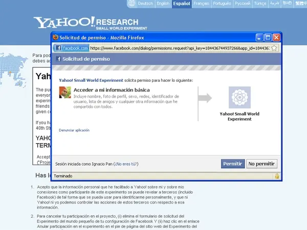 Facebook y Yahoo! quieren probar teoría de los "Seis g