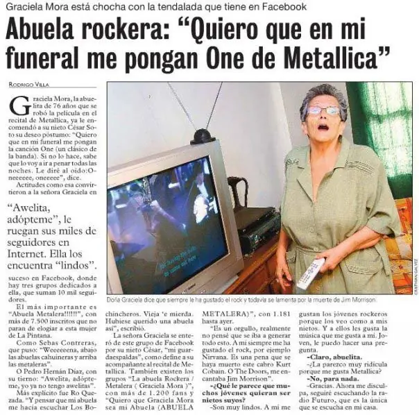 Abuela metalera