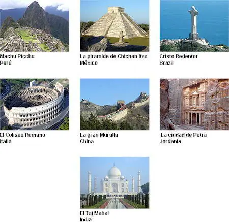 Las 7 maravillas del mundo antiguo y moderno