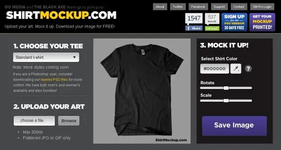 Diseñar camisetas online con ShirtMockup