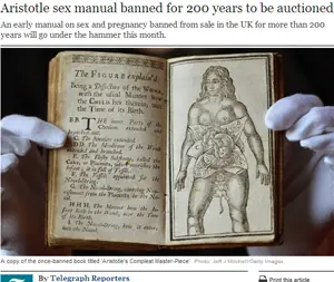 El manual de sexo, redactado por Aristóteles.