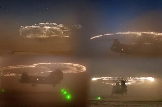 Helicóptero espectacular fenómeno de la electricidad