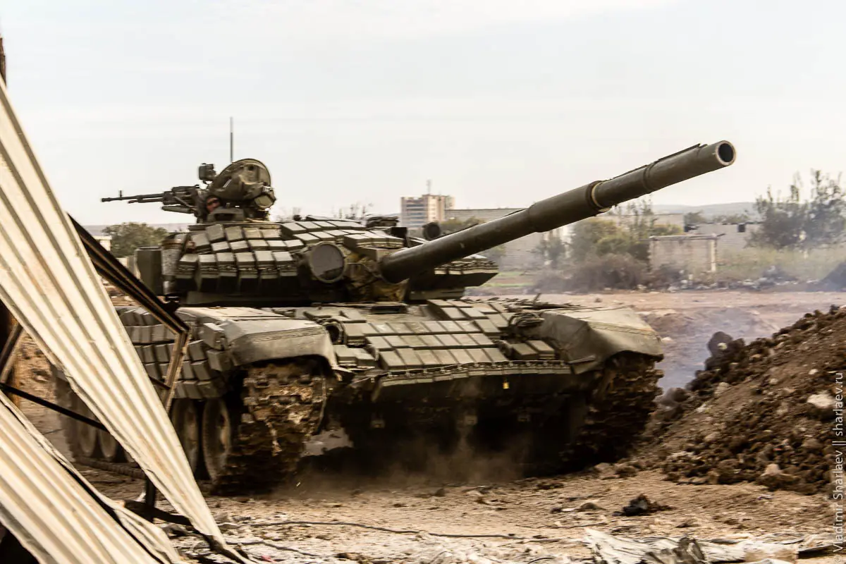 Tanque T-72 es salvado por sistema antimisiles