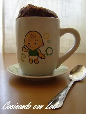 Bizcocho de chocolate en 3 minutos