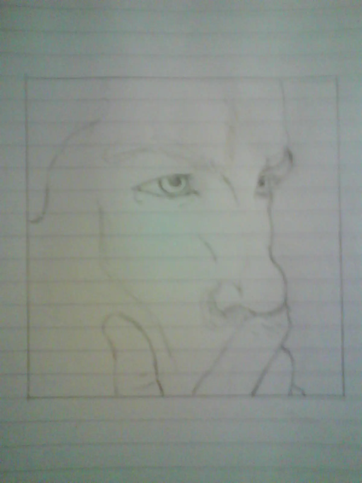 "Ojos que Miran" [Dibujo con nota de Color]