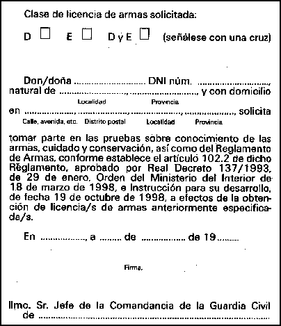 Leyes - Lincecia de Armas