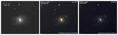 El observatorio de Forcarei detecta una supernova a unos 35