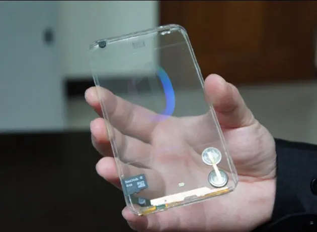 Muestran prototipo "smartphone" pantalla transpare