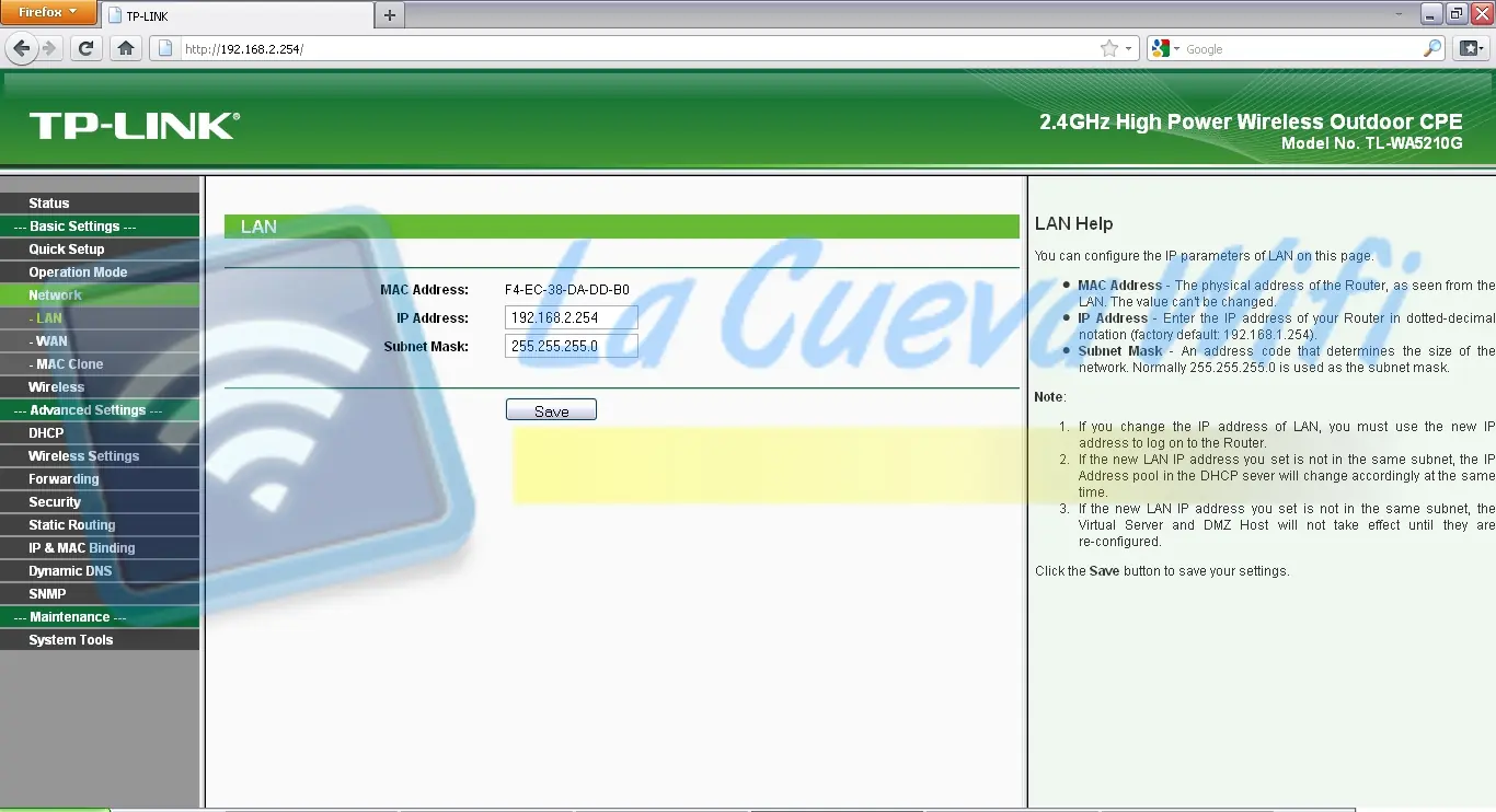 Manual de configuracion para tl-5210g (modo cliente)