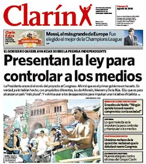 Proyecto Ley de Medios: dos opiniones.