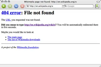 Error 404 No encontrado