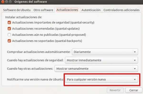 Como actualizar desde Ubuntu 12.04 a Ubuntu 12.10