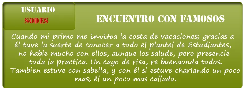 Anecdotas Taringueras: Encuentros con famosos