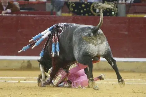 Cornada a Juan José Padilla (Puede herir su sensibilidad)