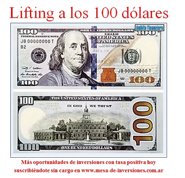 nuevo billete de 100 u$s