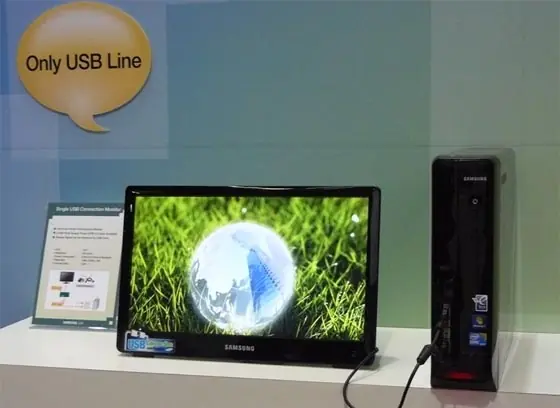 Monitor Samsung sólo necesita un USB llegará en 2011