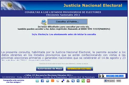 Consulta donde votas, muy rapido y facil.