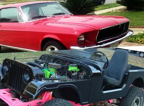 Restauracion de un Mustang del `68 y un Jeep