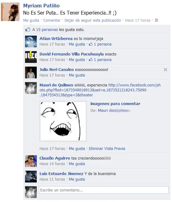 comentar con imagenes en facebook...