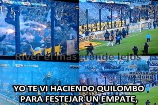 River se burla de Boca - Afiches - festejo un empate !!!