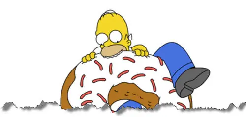 receta de las donas q' come homero