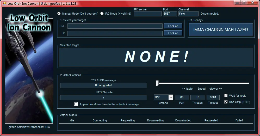 Como usar LOIC (DDoS) {actualizado}