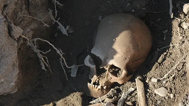 Hallan restos de 66 personas enterradas de mas de 3mil años