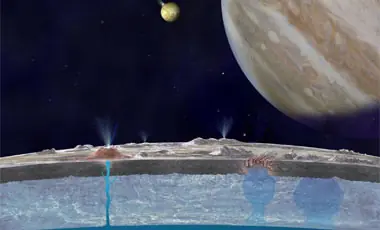 Científicos descubren la luna de Júpiter posee agua salada