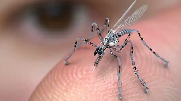 No es un mosquito! es un robot espía yanqui !!