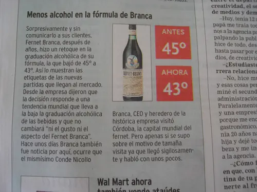 El fernet pega menos que antes!