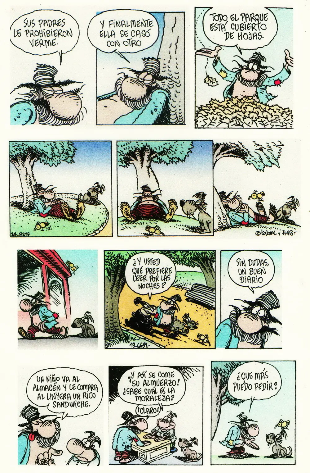 Diógenes y el Linyera - humor