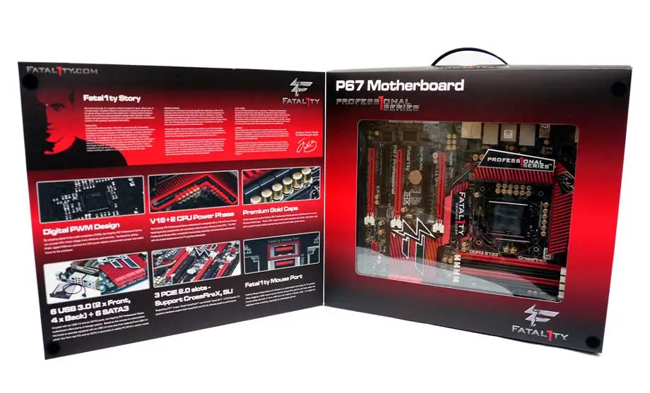 ASRock Fatal1ty P67 Professional mother completamente Gamer