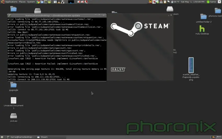 Primeras capturas del cliente Steam para GNU/Linux