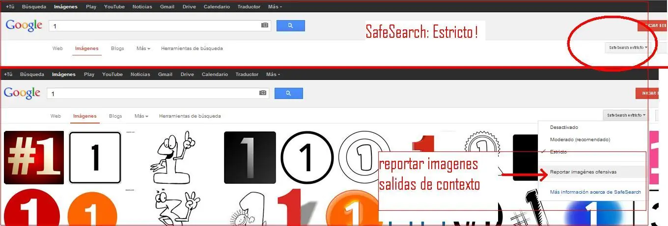 Desnudos en Google images