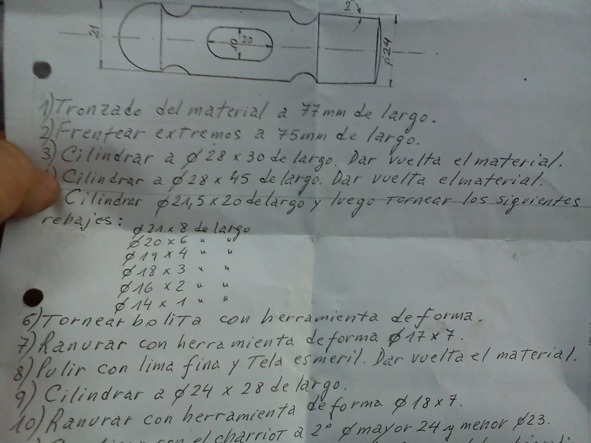 hice un martillo bolita en la escuela
