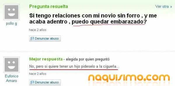 preguntas y respuestas estupidas en yahoo answer