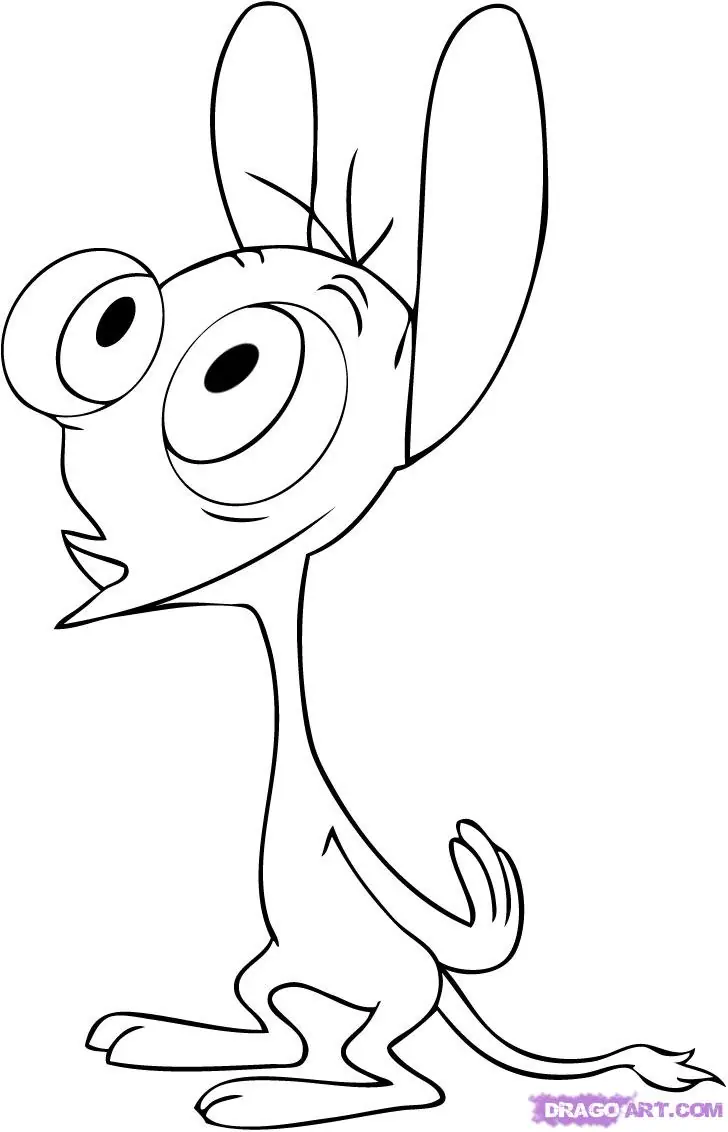 Dibujos para colorear de Ren y Stimpy y Doug