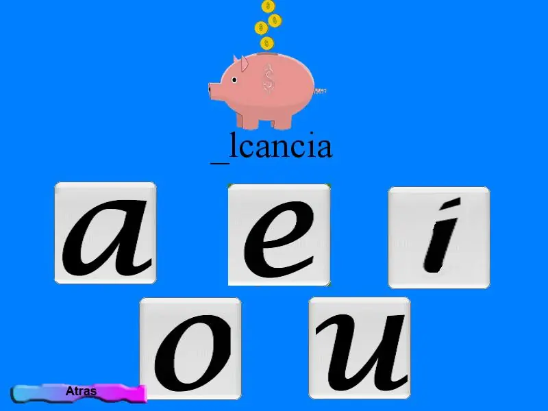 Software Educativo "Ubicando las vocales"
