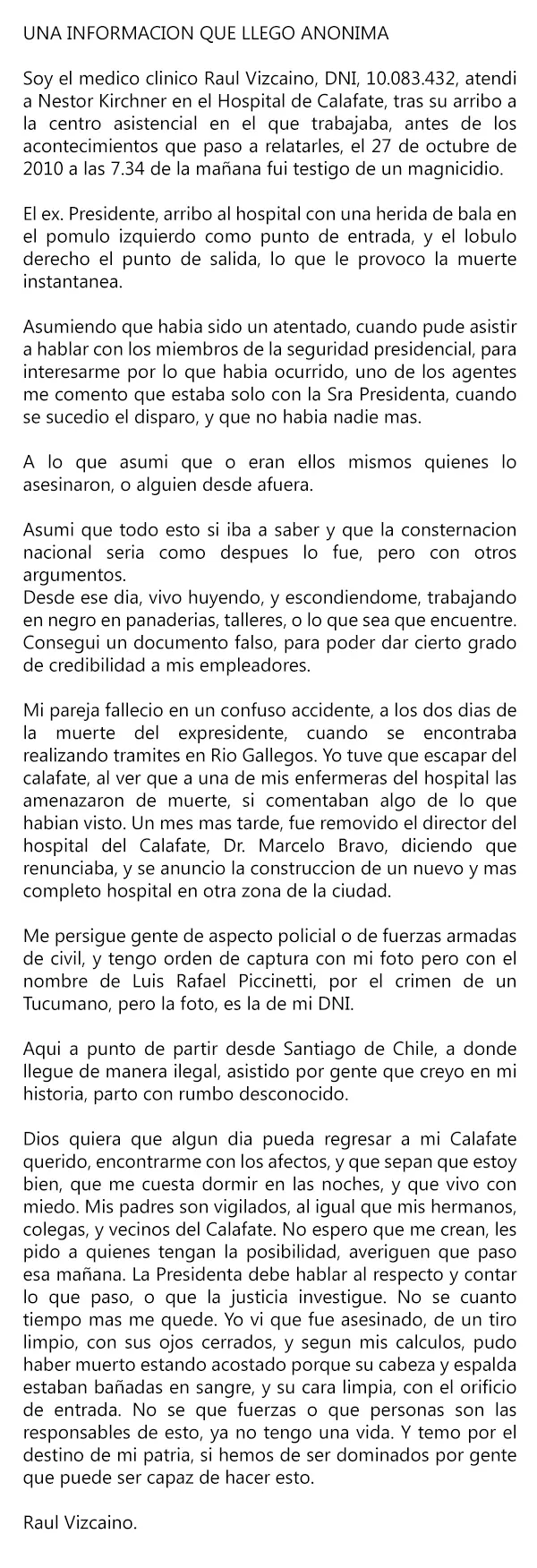 Desmintiendo el "Asesinato" de Nestor Kirchner
