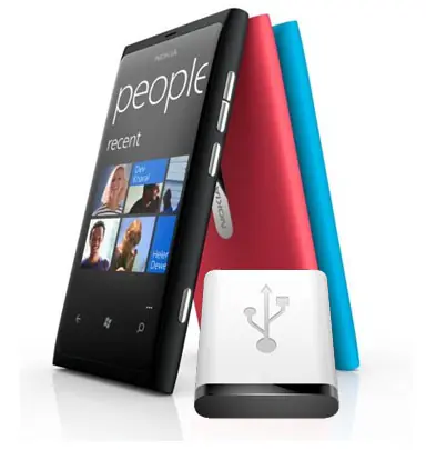 Usar el modo almacenamiento masivo en el Nokia Lumia 800