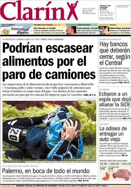 Clarin: 10 Años a través de sus Tapas (Parte1)