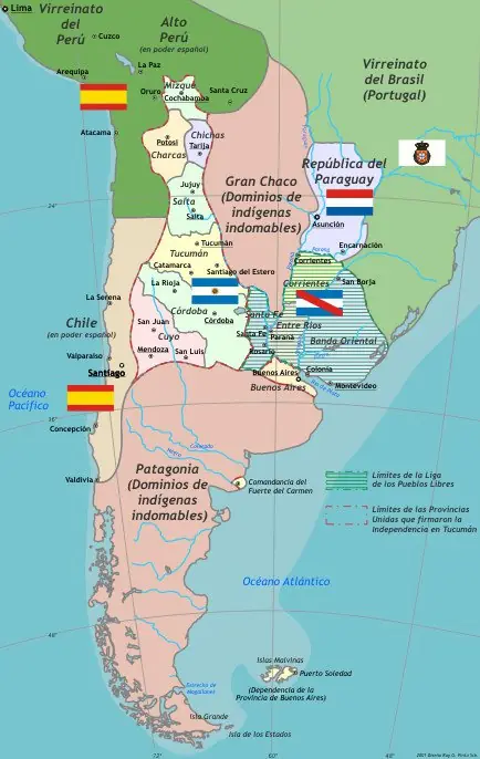 La evolución del territorio Argentino
