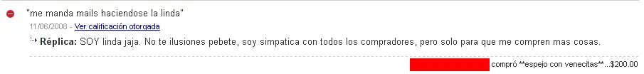 Calificaciones extremas de Mercadolibre - Nuevas