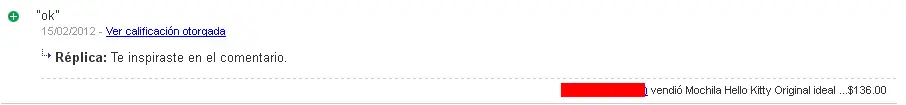 Calificaciones extremas de Mercadolibre - Nuevas