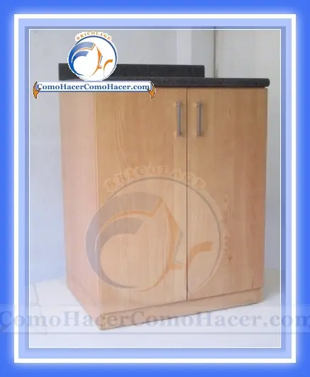 Así de facil se hace un mueble para la cocina.